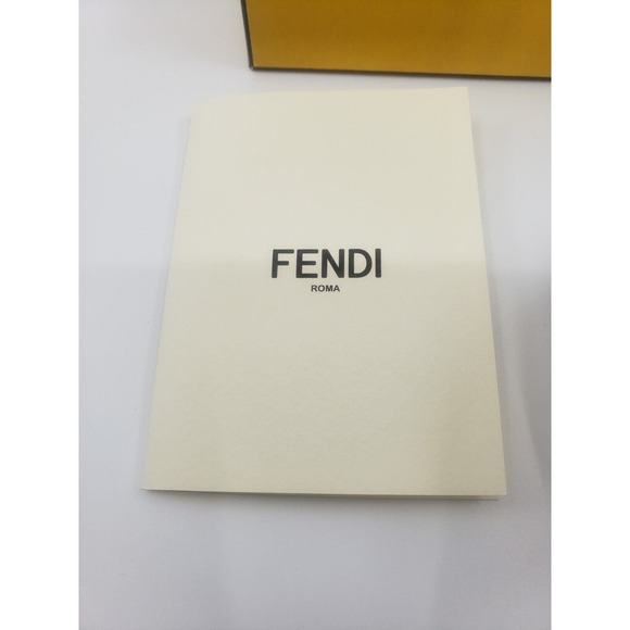 FENDI LOGO WRIST LEATHER CHARM BAG WRISTLET PINK GOLD HARDWARE $699 - Picture 6 of 7